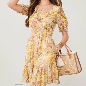 Garden floral dress